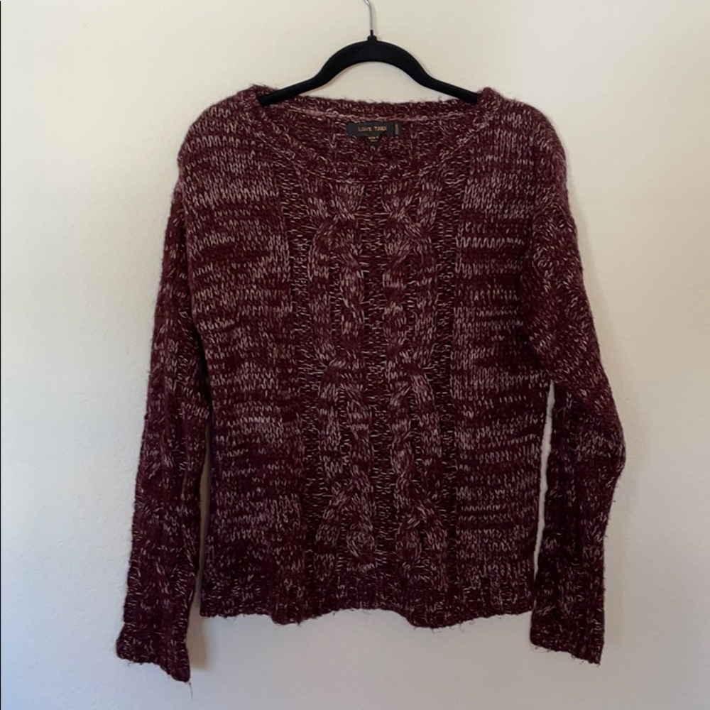Cable knit sweater
